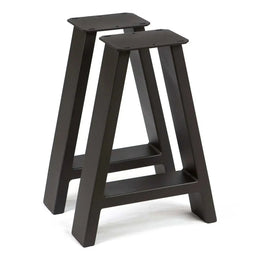 16" A Metal Coffee Table Leg Set (2) - Black - Kingma Lumber
