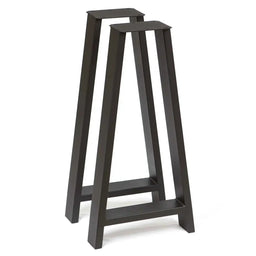 28" A Metal Console Table Leg Set (2) - Black - Kingma Lumber