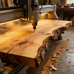 Live Edge Slab Flattening Service