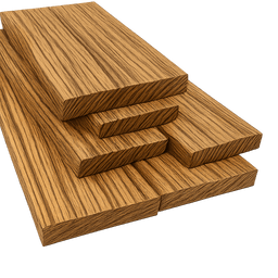4/4 Zebra Wood Rough Sawn Lumber - Kingma Lumber