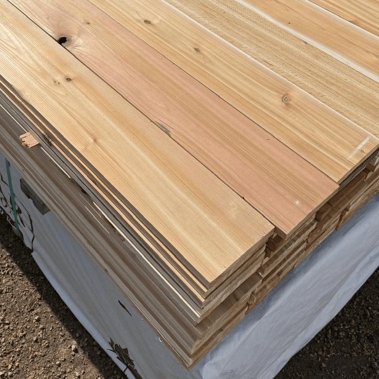 1" x 6" Cedar Fencing - 6' - Kingma Lumber Edmonton