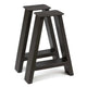 16" A Metal Coffee Table Leg Set (2) - Black - Kingma Lumber