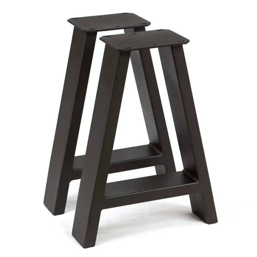 16" A Metal Coffee Table Leg Set (2) - Black - Kingma Lumber