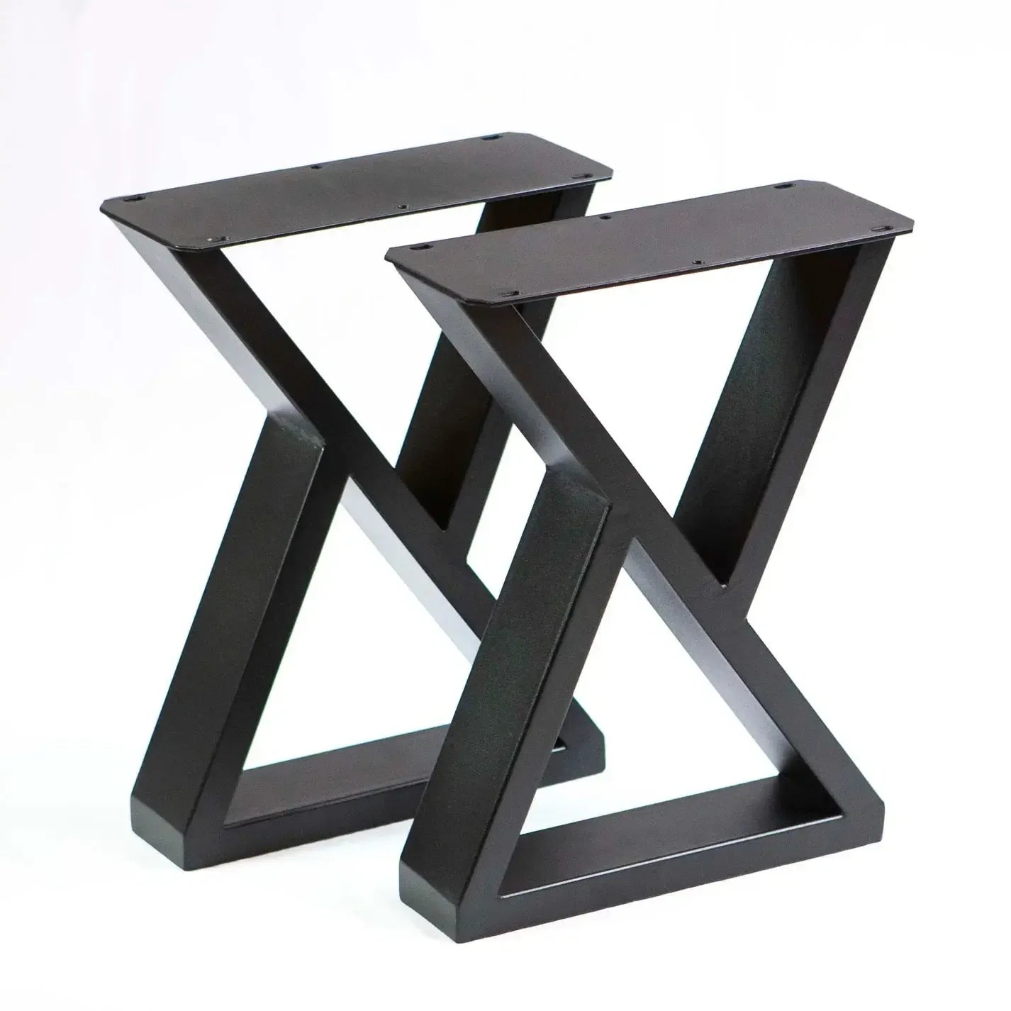 16" Z Metal Coffee Table Leg Set (2) - Black - Kingma Lumber