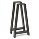 28" A Metal Console Table Leg Set (2) - Black - Kingma Lumber