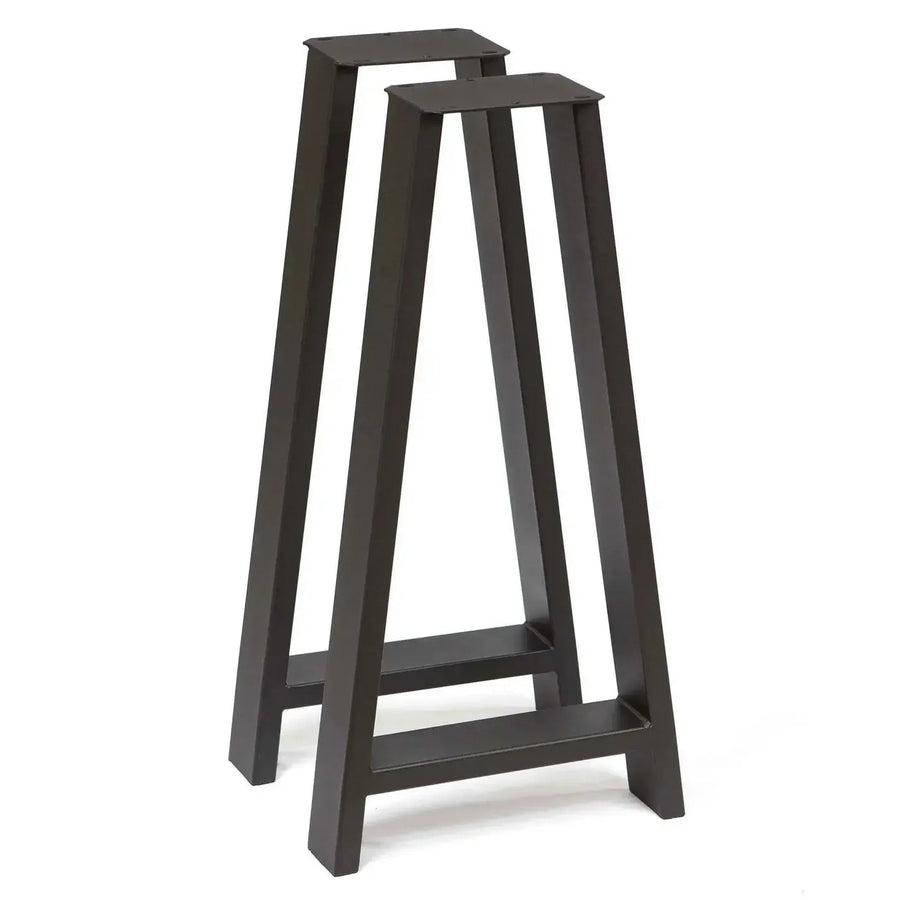 28" A Metal Console Table Leg Set (2) - Black - Kingma Lumber