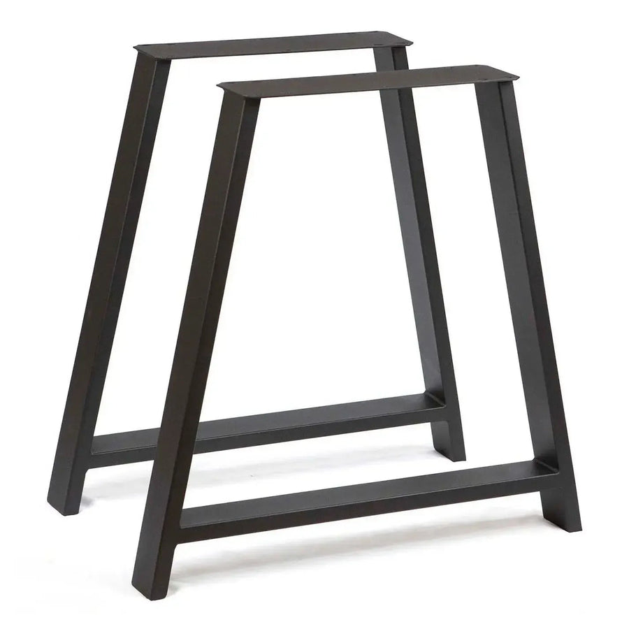 28" A Metal Dining Table Leg Set (2) - Black - Kingma Lumber