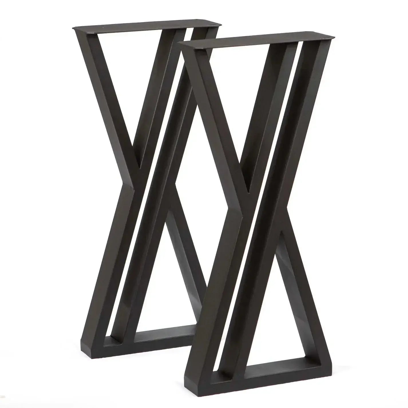 28" Double Z Metal Console Table Leg Set (2) - Black - Kingma Lumber
