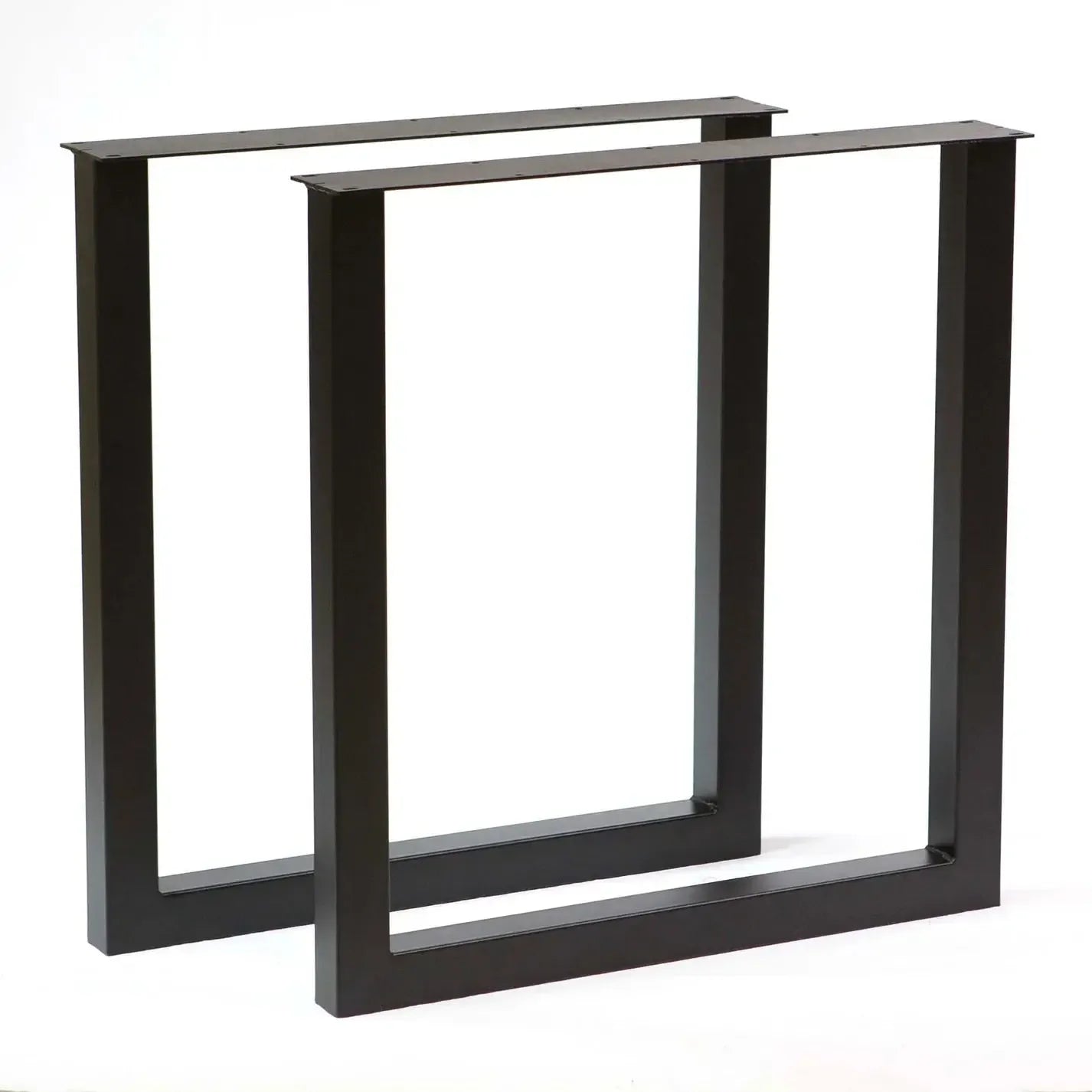28" U Metal Dining Table Leg Set (2) - Black - Kingma Lumber