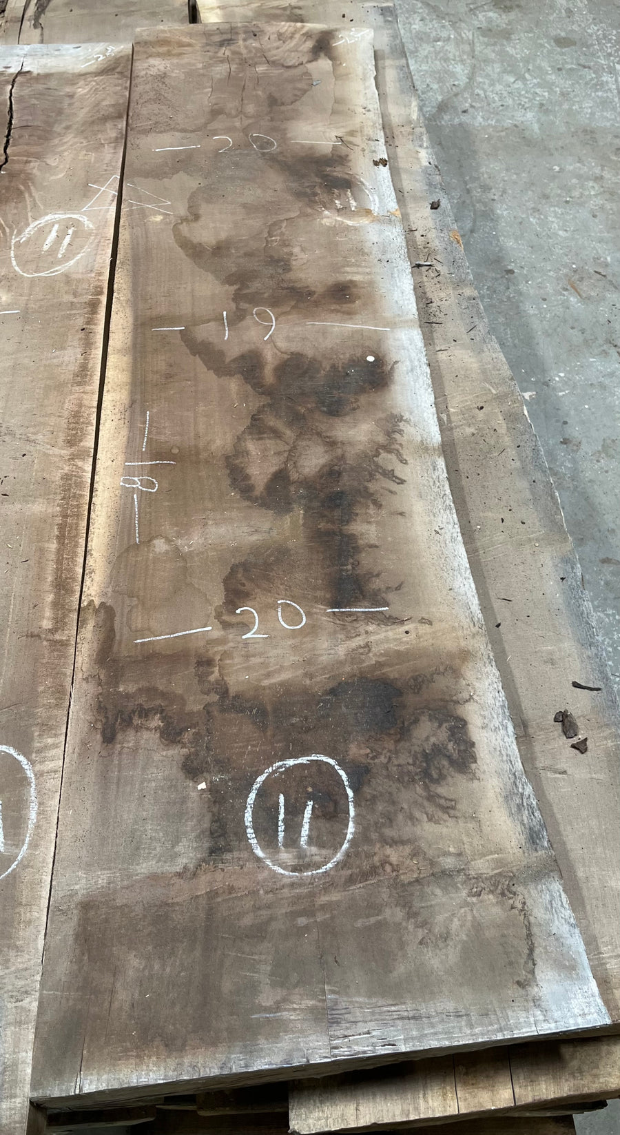 Black Walnut Live Edge Slab Bookmatch BWC16