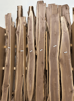 4/4 (1") Live Edge Walnut 8' - 13' (9" to 15" Wide) - Kingma Lumber