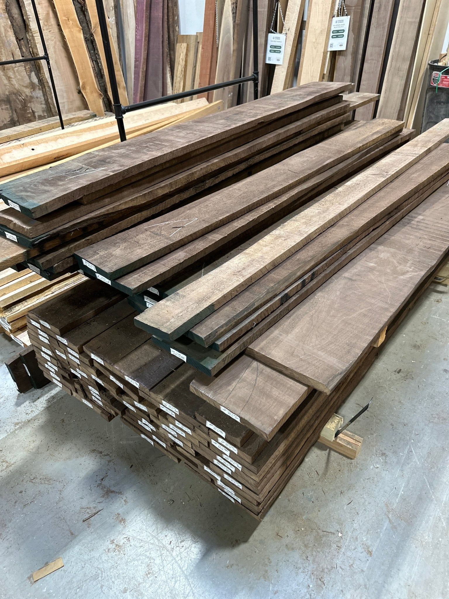 4/4 Black Walnut Dimensional Lumber - Rough Sawn Lumber - Kingma Lumber Edmonton