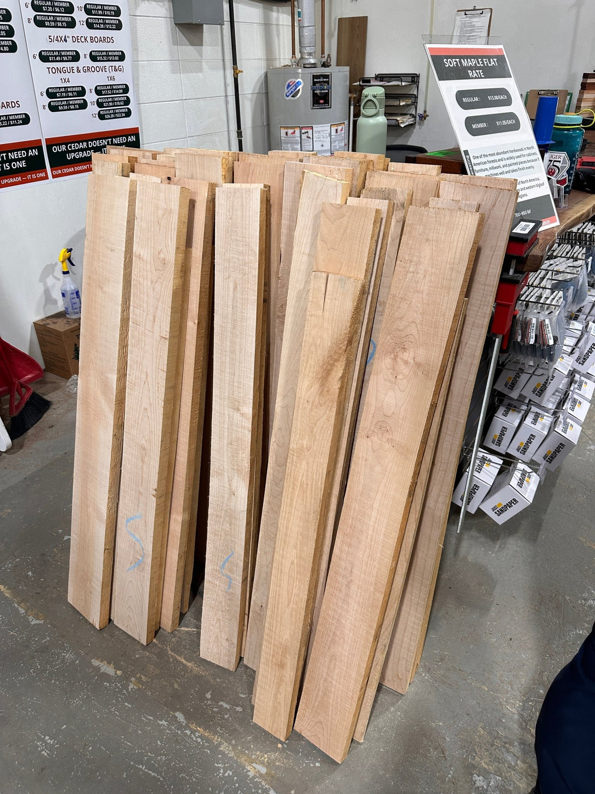 5/4 Big Leaf Maple Flat Rate - Rough Sawn Lumber - Kingma Lumber Edmonton