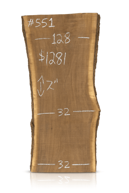 551 – Walnut Live Edge Slab 3” Thick, 36” x 71” – Edmonton Lumber - Kingma Lumber