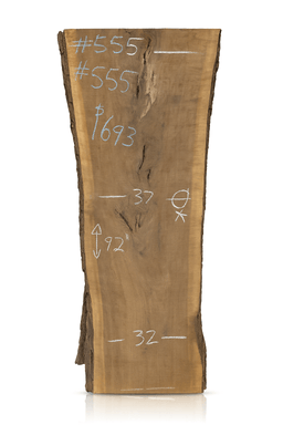 555 – Walnut Live Edge Slab 3” Thick, 37” x 92” – Edmonton Lumber - Kingma Lumber