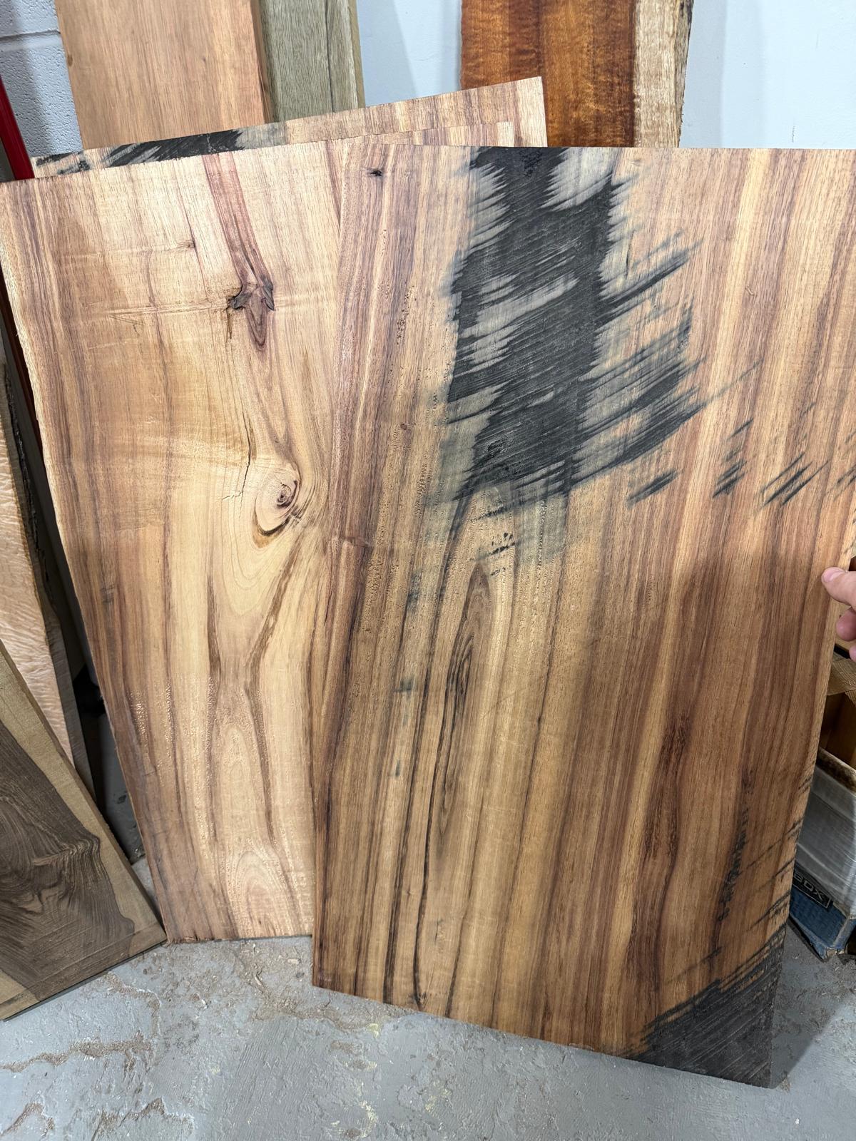 5/8ths Hawaiian Koa live edge shorts 30"x17" - Kingma Lumber Edmonton