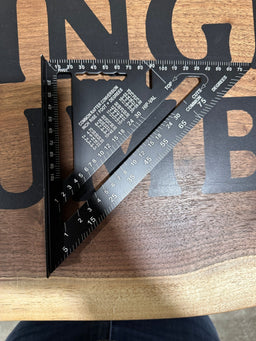 7" Aluminum Alloy Triangle Ruler - Carpenter Measuring Layout Tool for Woodworking - Kingma Lumber