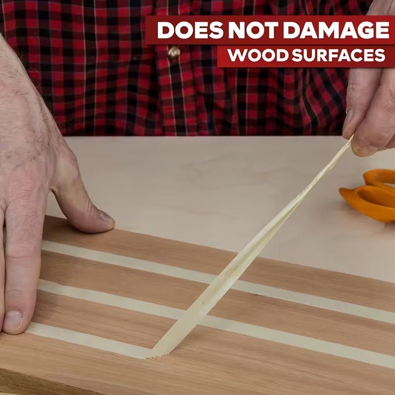 Double Sided Woodworking Tape 1" x 164ft | Heavy Duty, Residue-Free Template Tape (2.5cm x 50m)