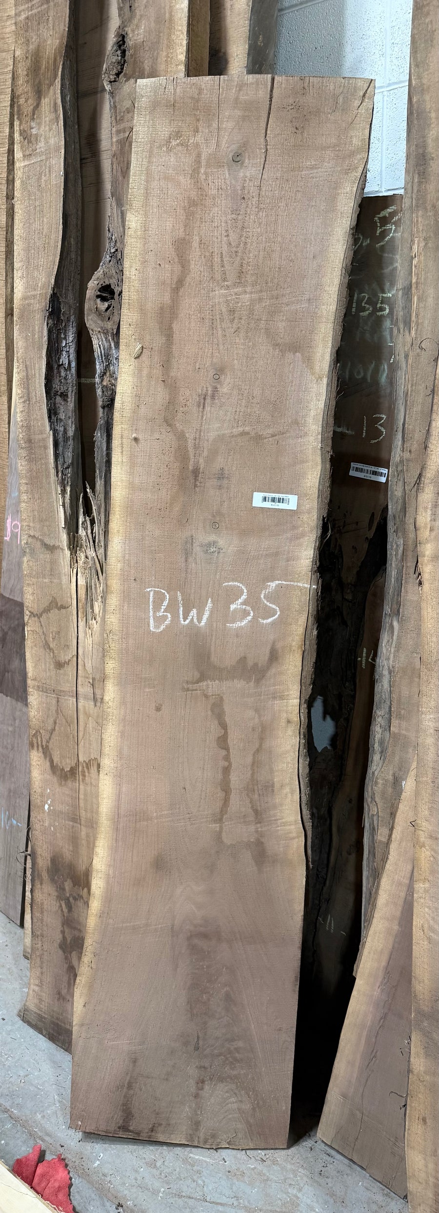 Black Walnut Live Edge Slab BW35