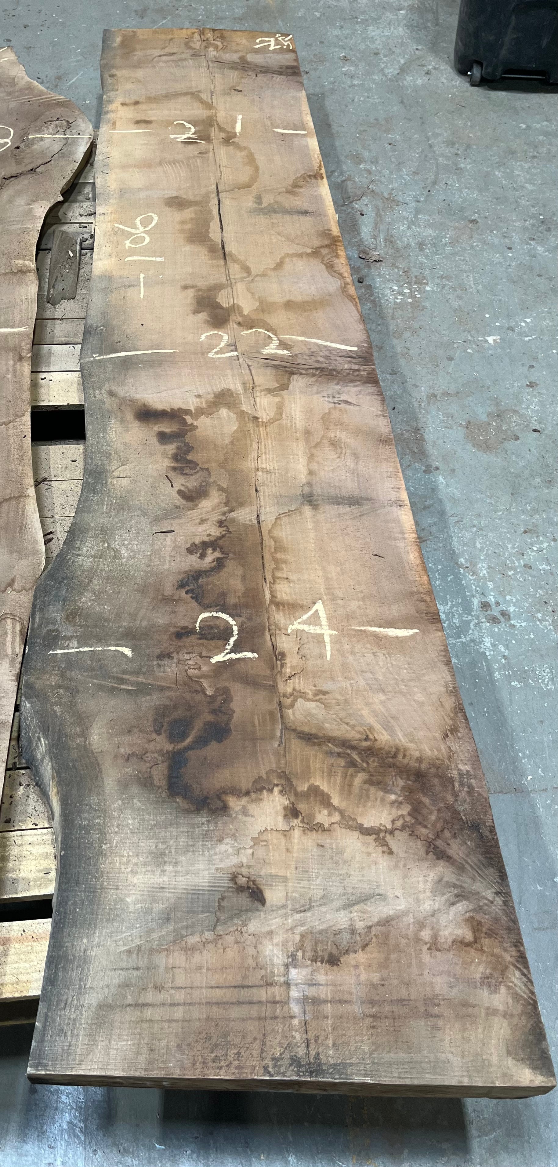 Black Walnut Live Edge Slab Bookmatch BWC117