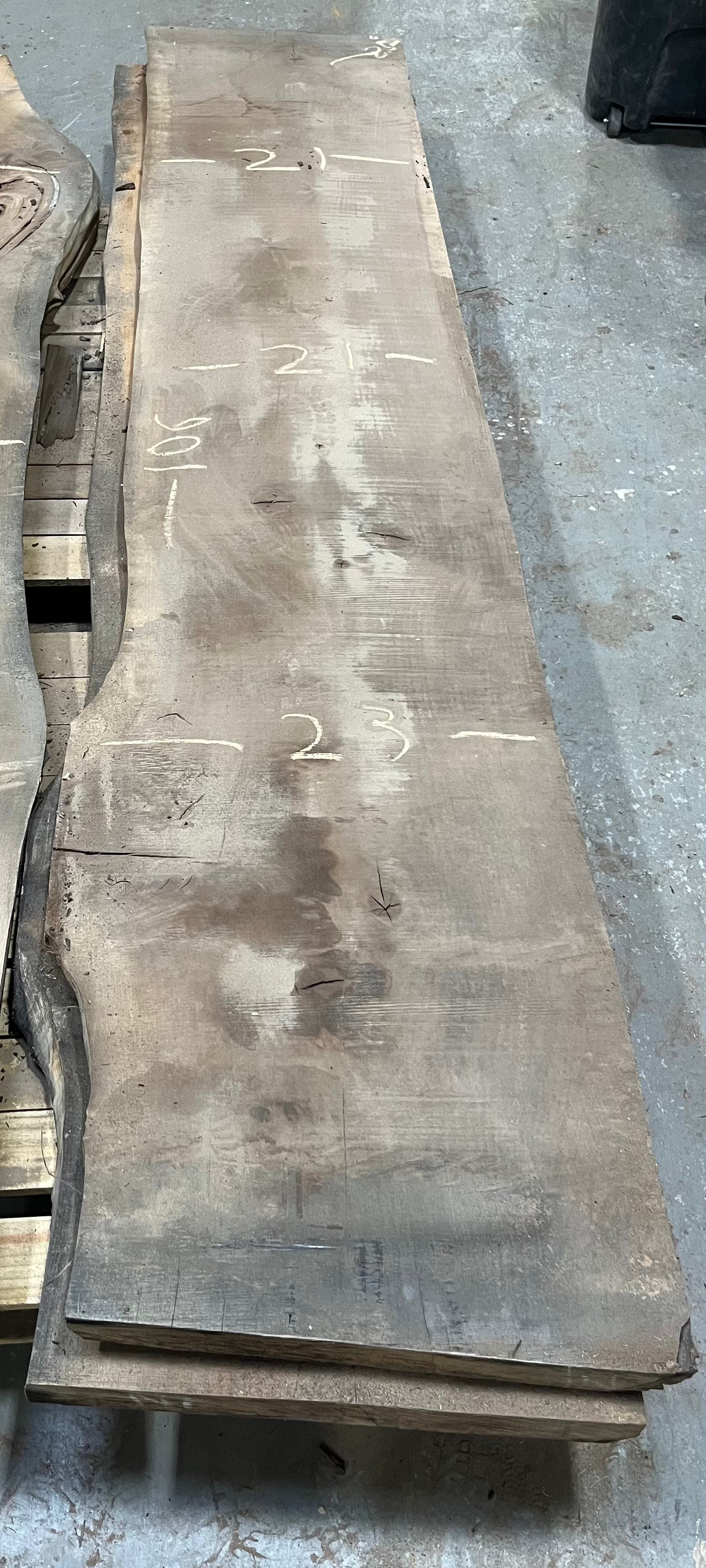 Black Walnut Live Edge Slab Bookmatch BWC116