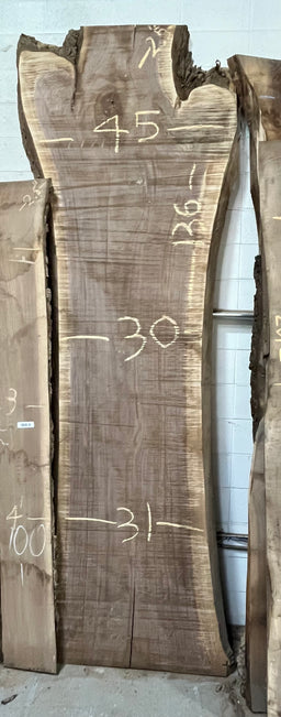 Black Walnut Live Edge Slab BWC127 32" x 136" x 3"