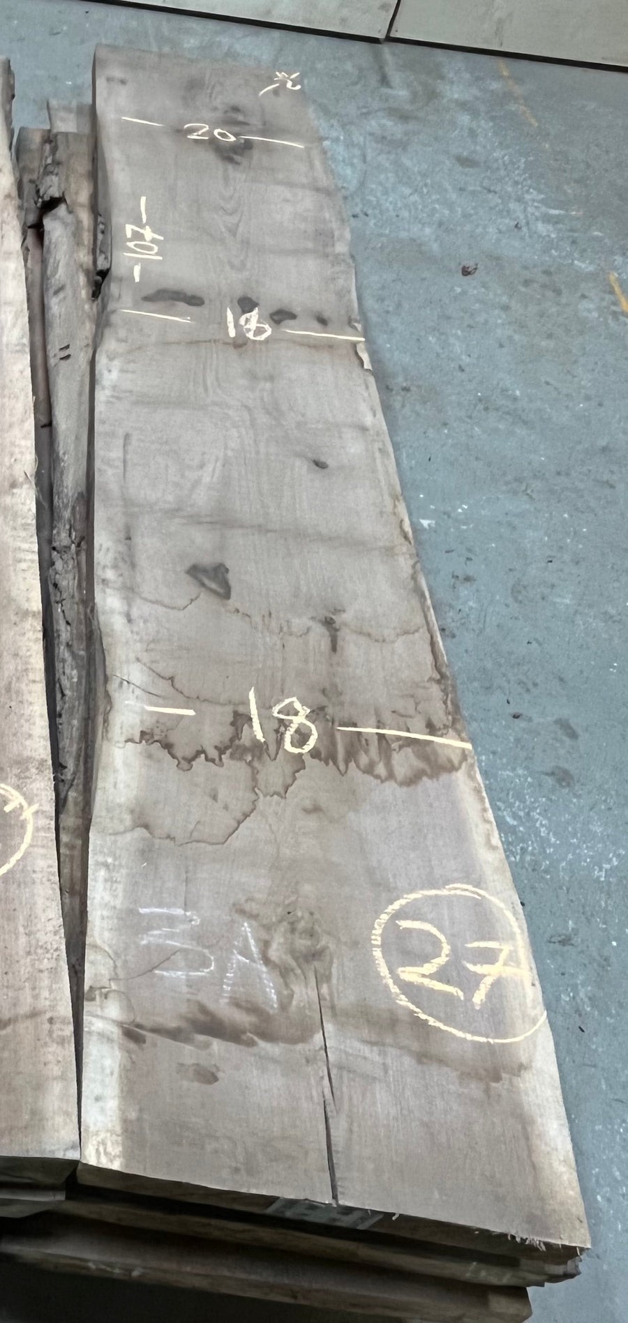 Black Walnut Live Edge Slab BWC113