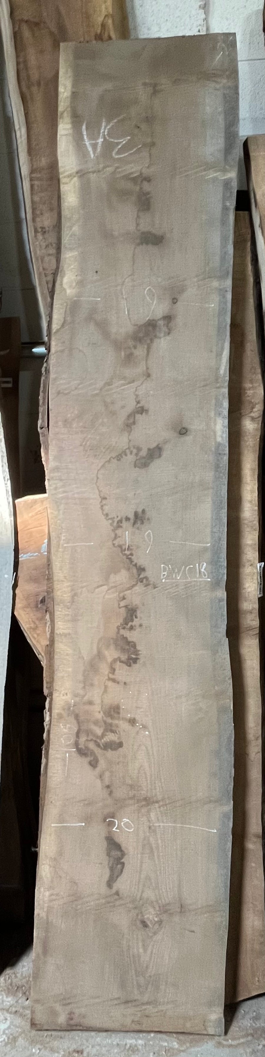 Black Walnut Live Edge Slab BWC18