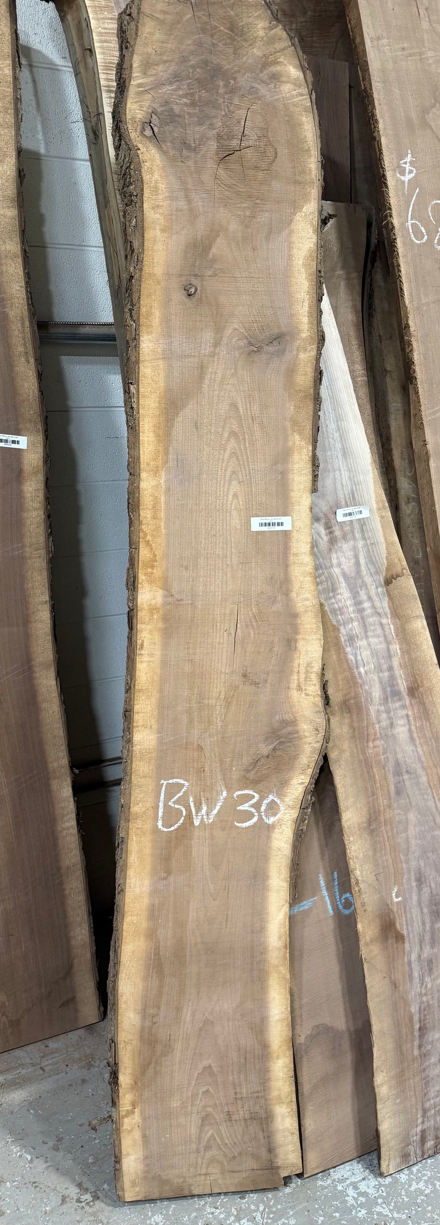 Black Walnut Live Edge Slab BW30