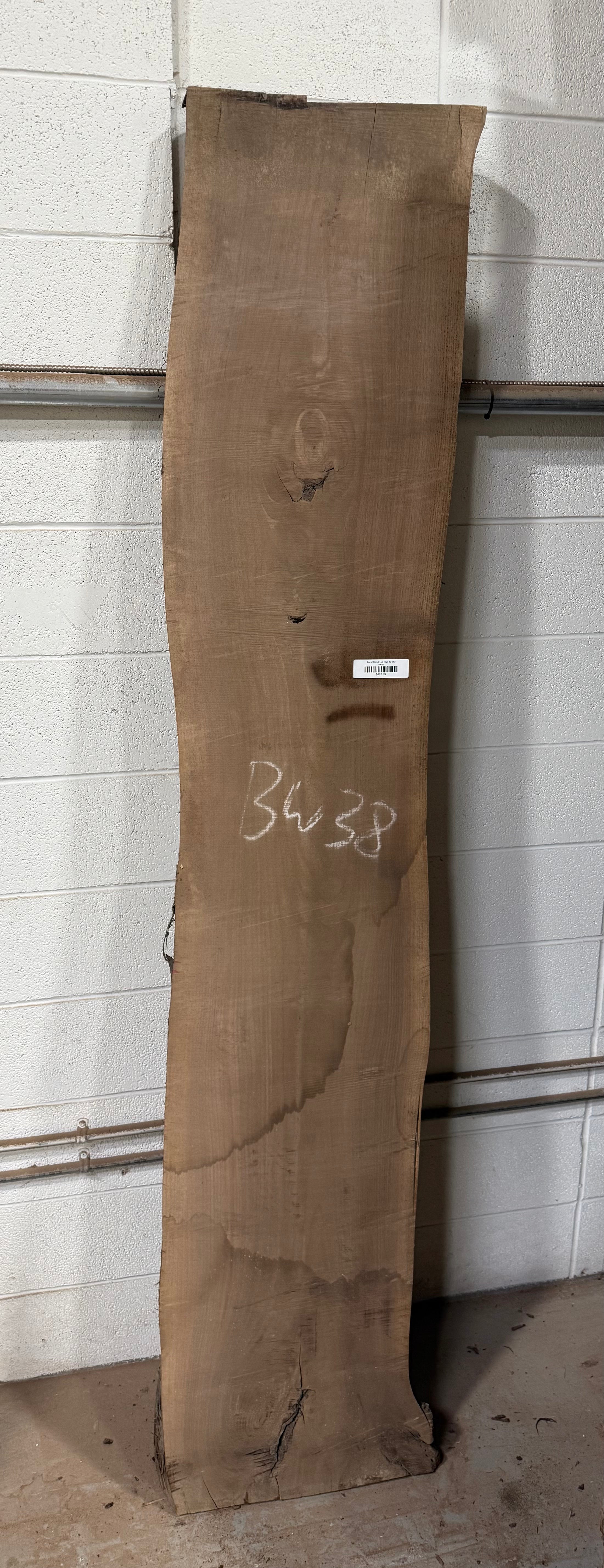 Black Walnut Live Edge Slab BW38