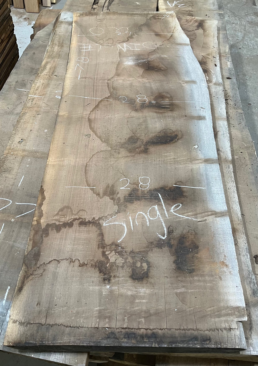 Black Walnut Live Edge Slab BWC15