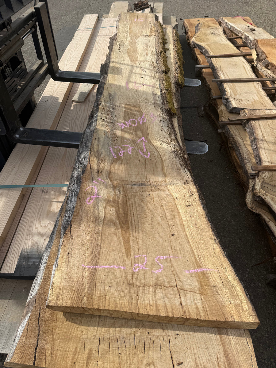 White oak Live Edge WO03 15-25x122 8/4