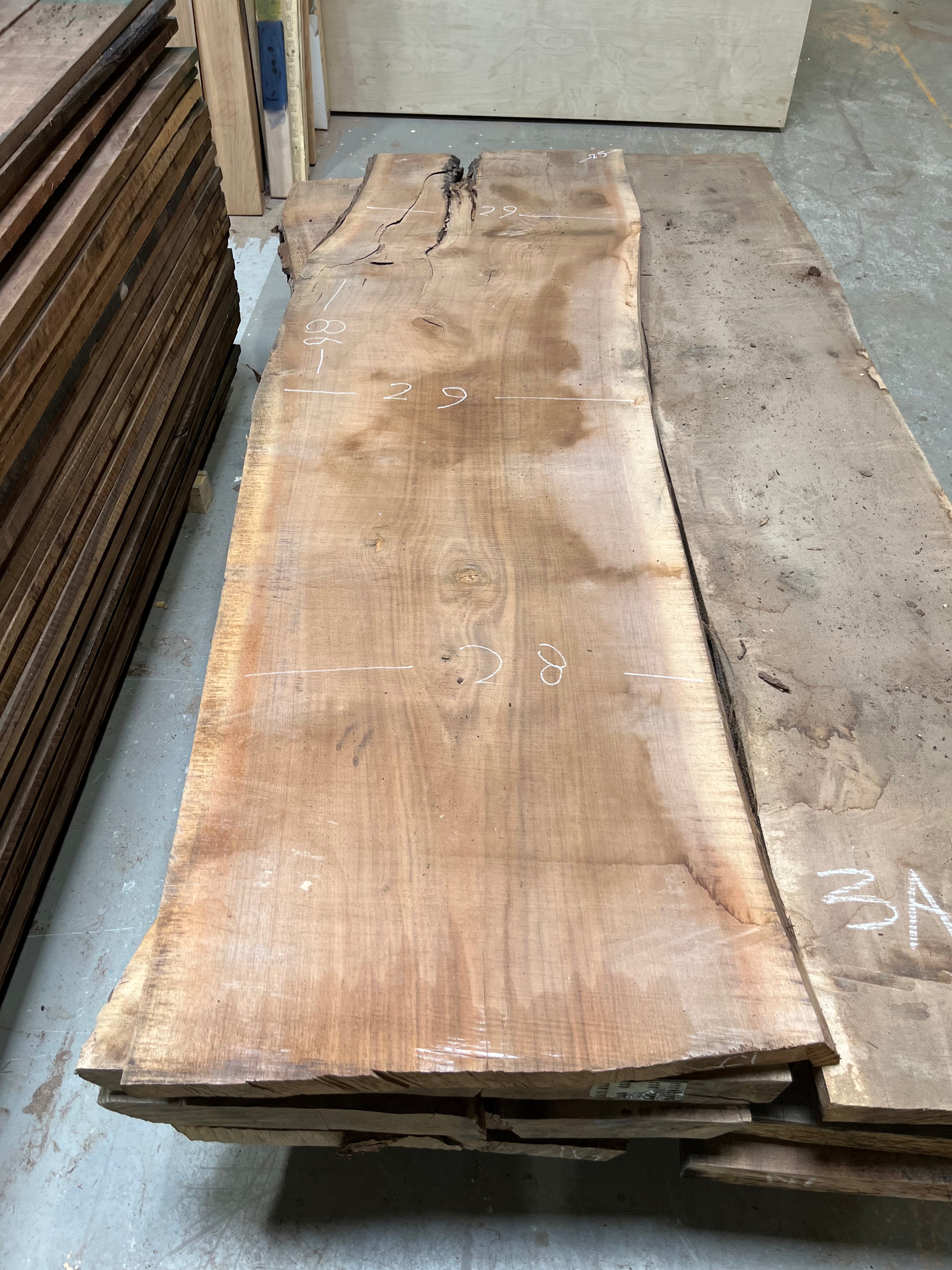 Black Walnut Live Edge Slab BWC111