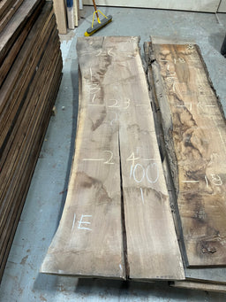 Black Walnut Live Edge Slab BWC114