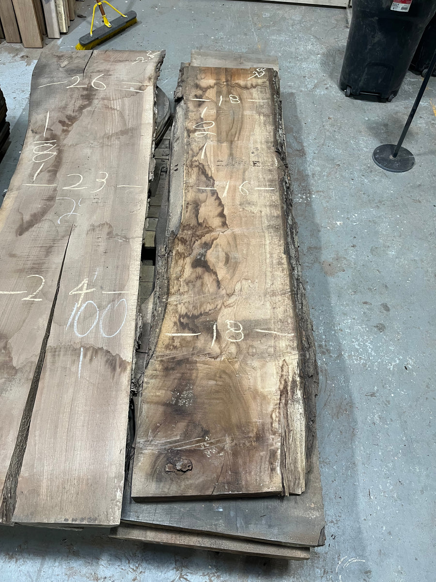 Black Walnut Live Edge Slab BWC115