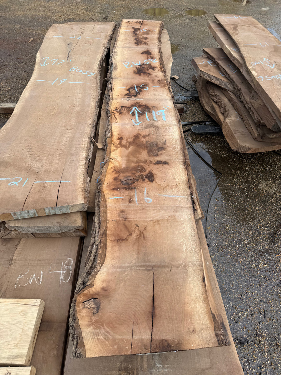 Black Walnut Live Edge Slab BW58