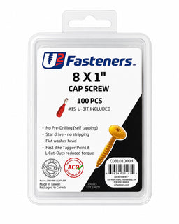 U2 Cap Screw  8 x 1" - Handy Pack (100 pcs)