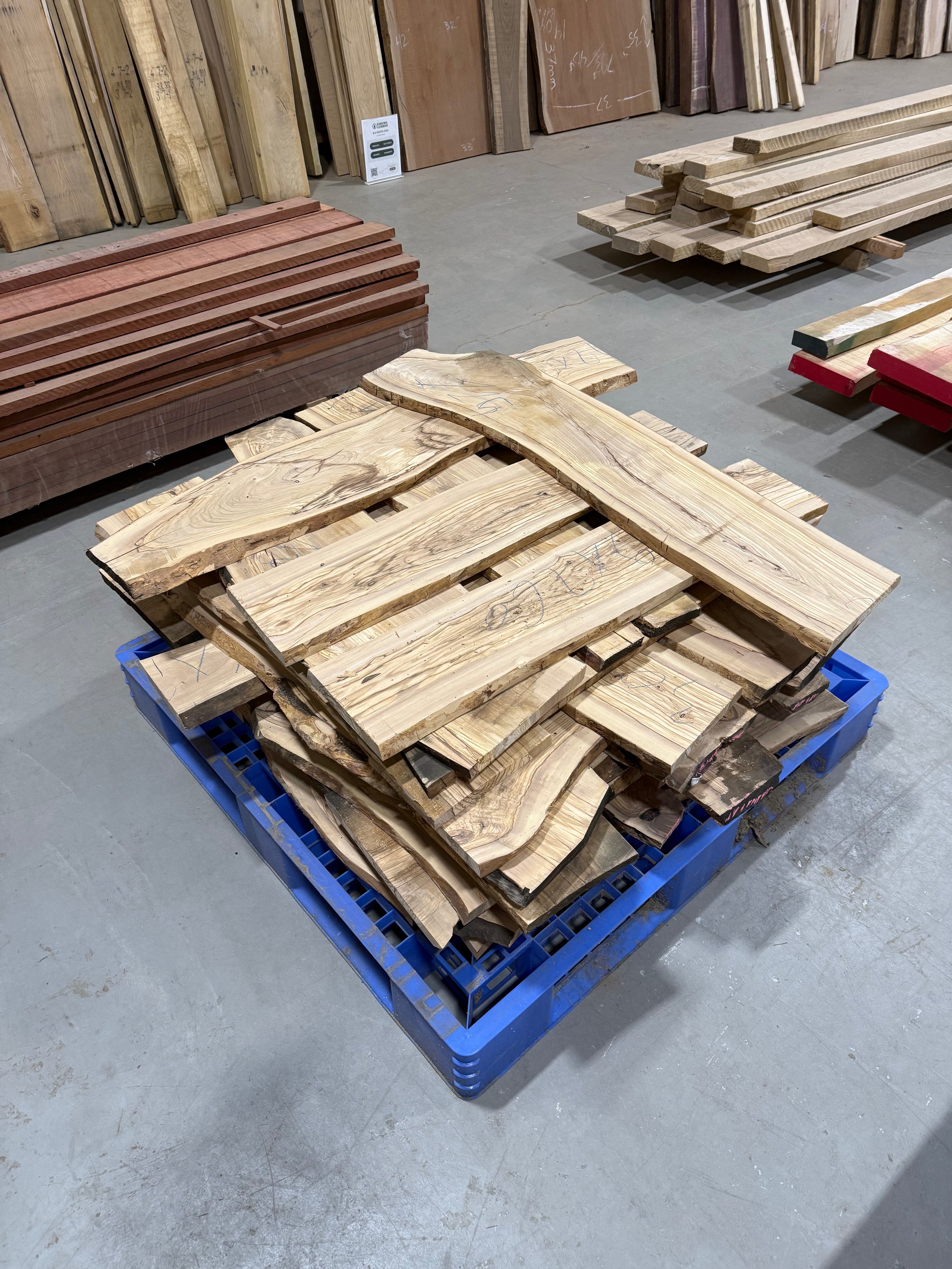 5/4 Olivewood Live Edge Flat Rate 30-45” Long and 7-11” Wide