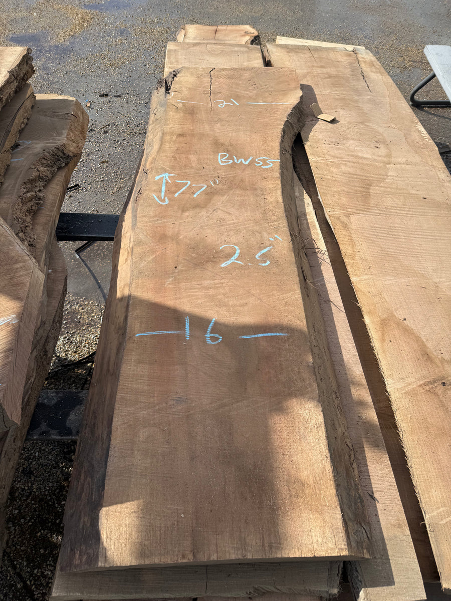 Black Walnut Live Edge Slab BW55