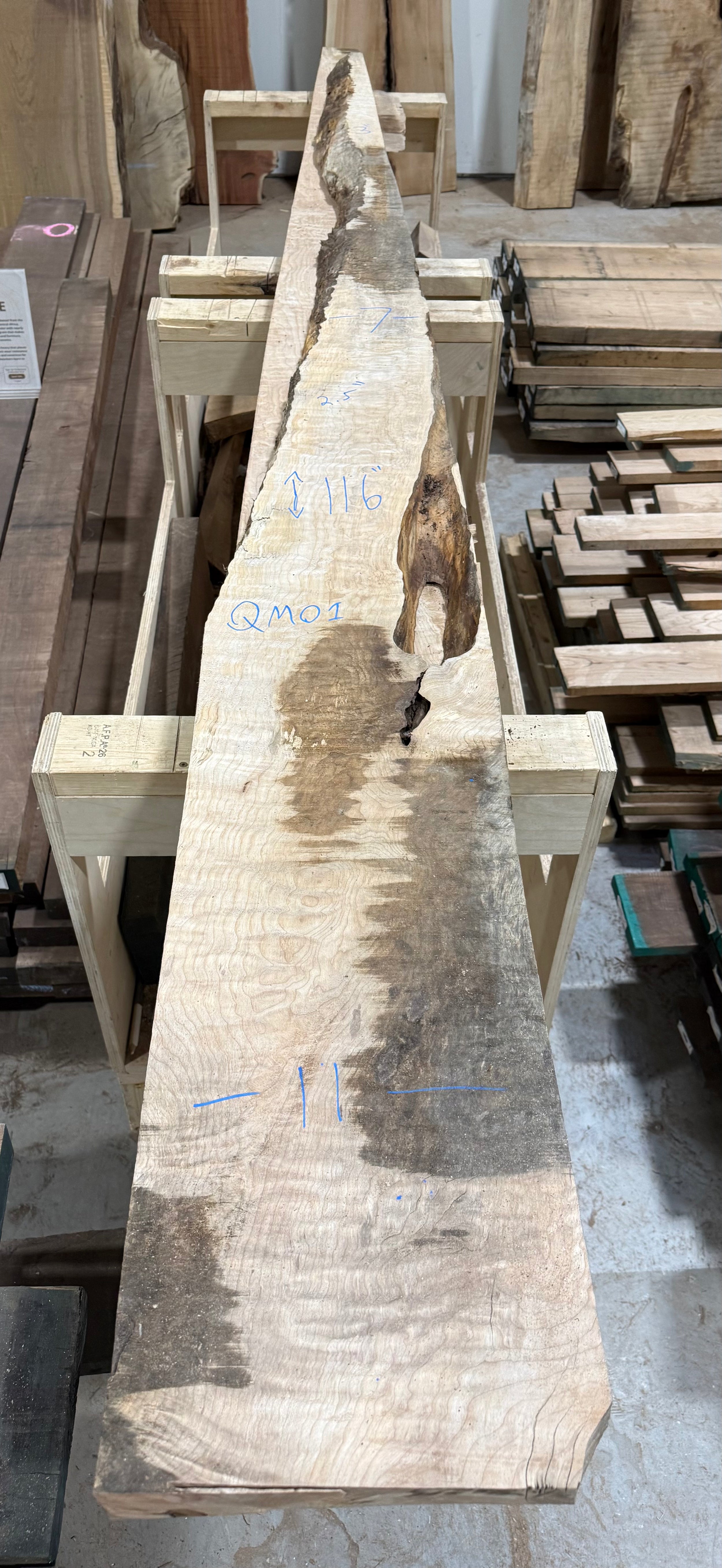Quilted Maple Live Edge QM01