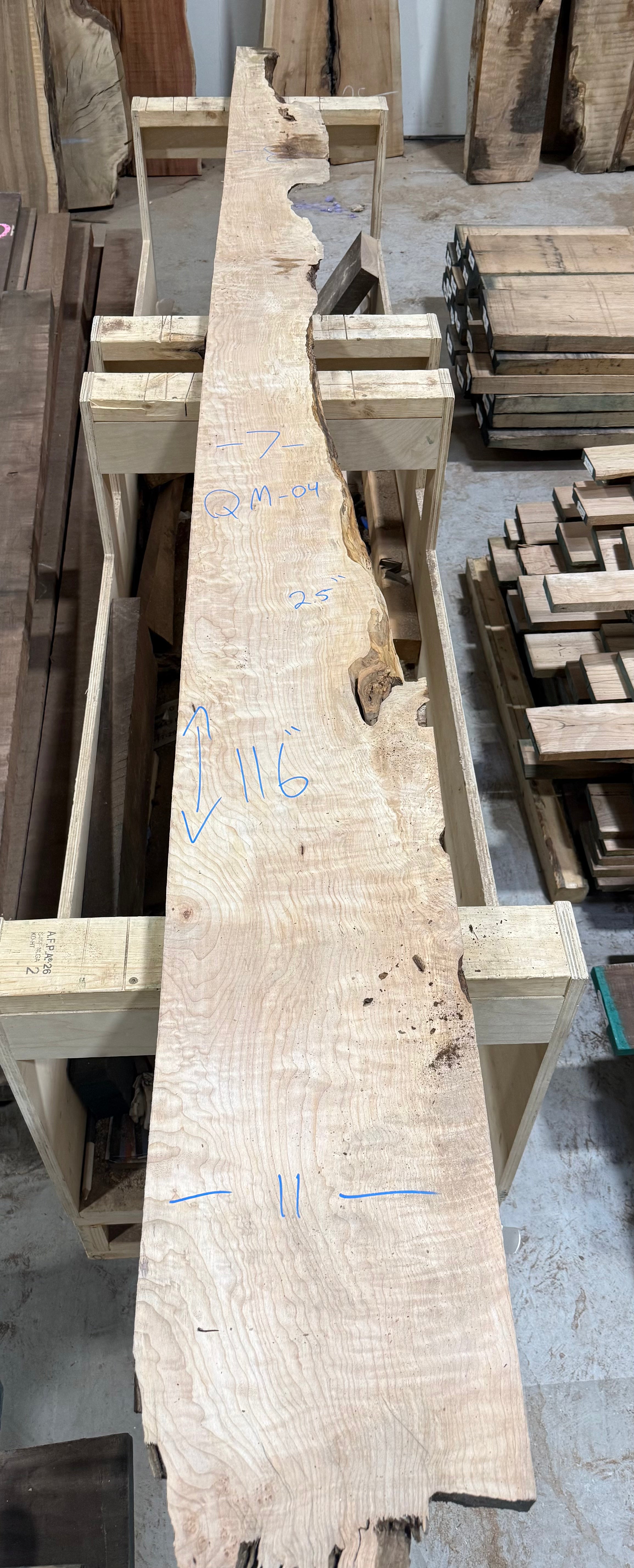 Quilted Maple Live Edge QM04