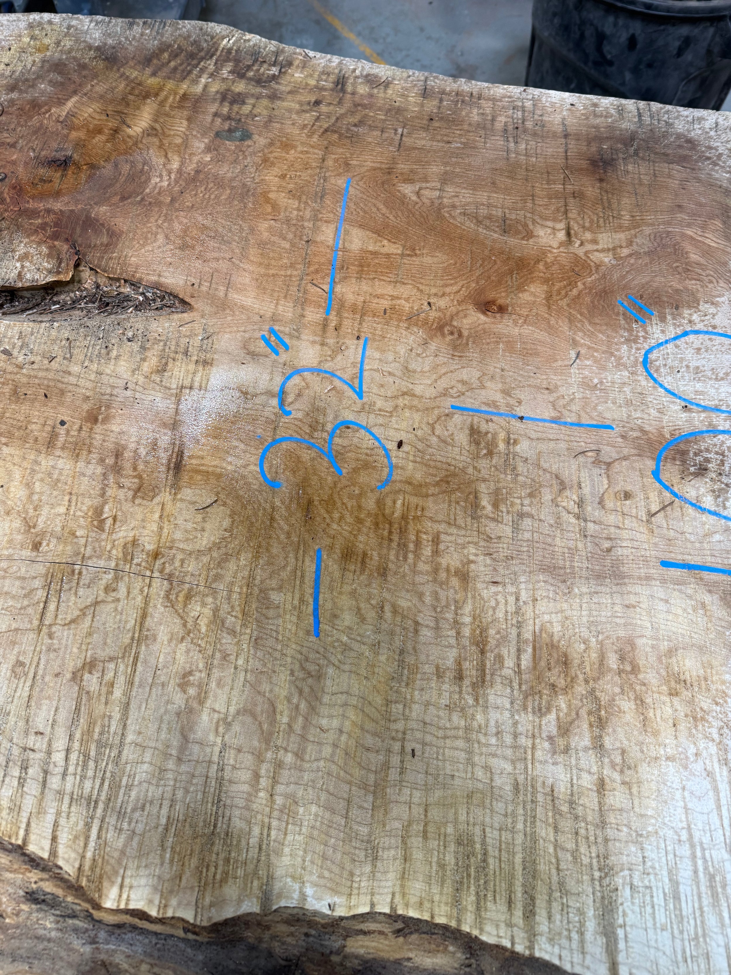 Curly Maple Live Edge CM03