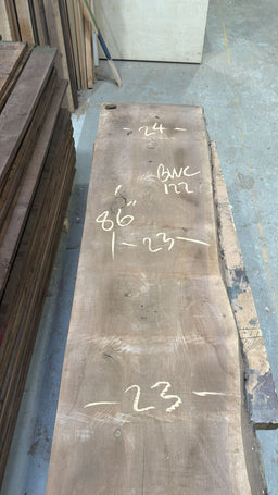 Black Walnut Live Edge Slab BWC122