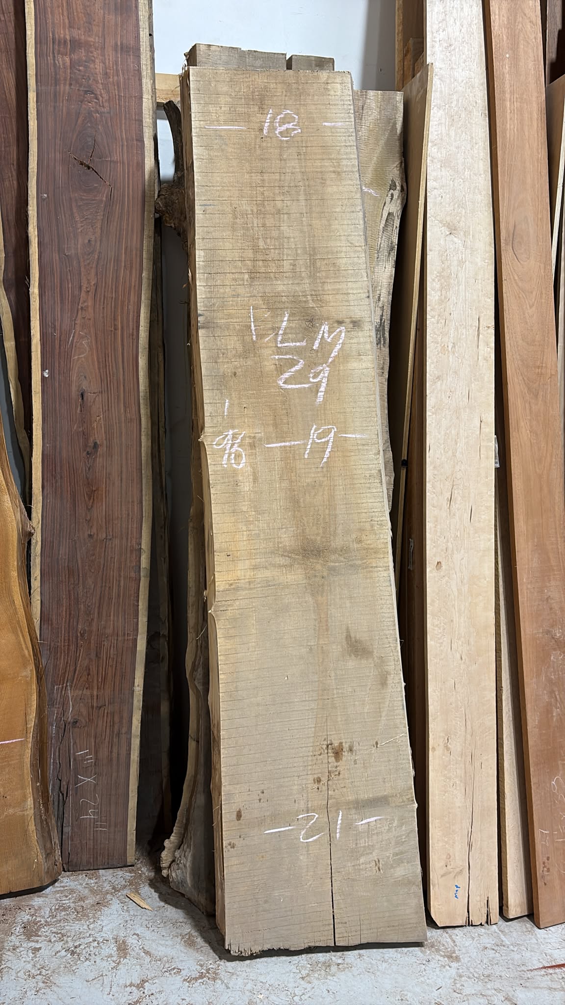 Big Leaf Maple Live Edge BLM29 18-21x95x3.5