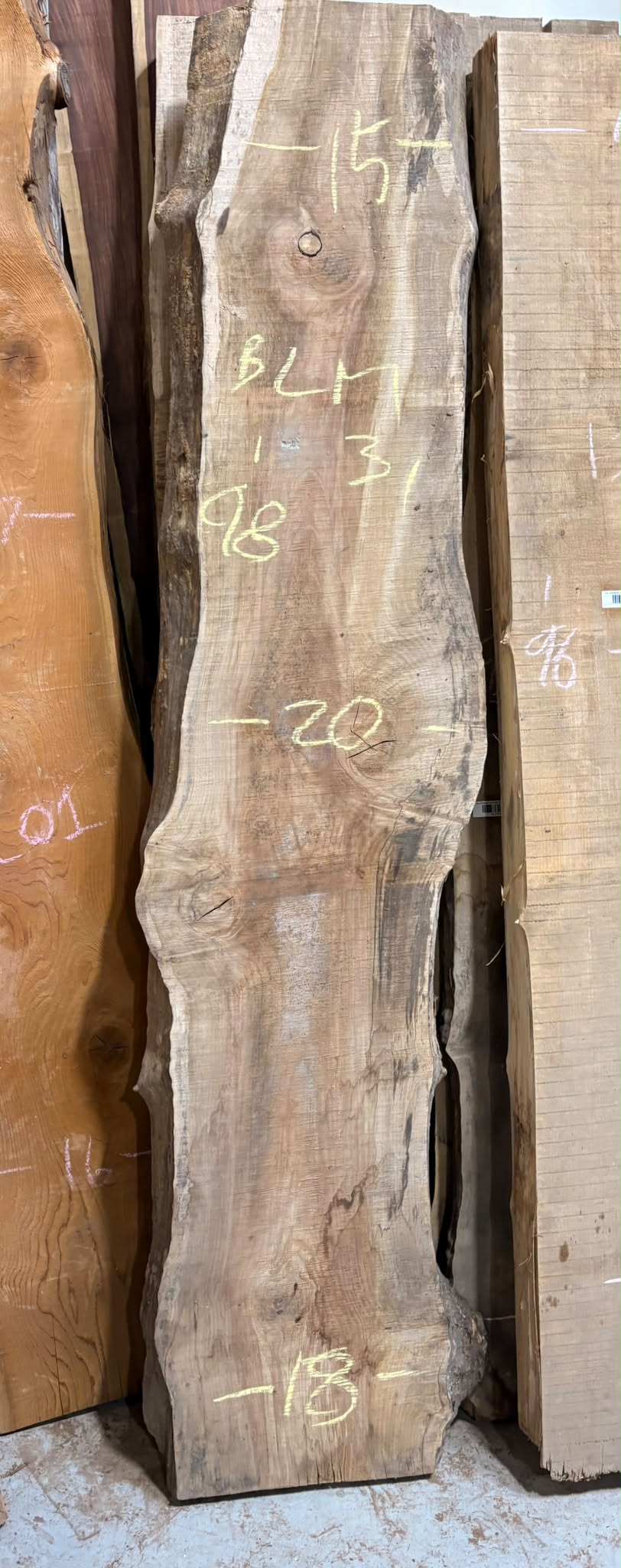 Big Leaf Maple Live Edge BLM31 15-20x98x3.5