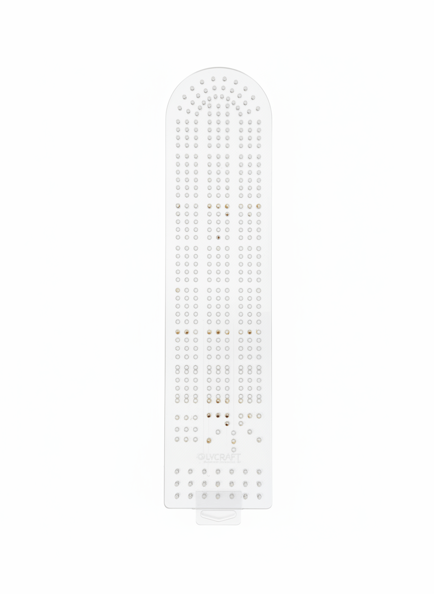 Acrylic Cribbage Board Template - 3.75" x 15" x 1/4" - Kingma Lumber