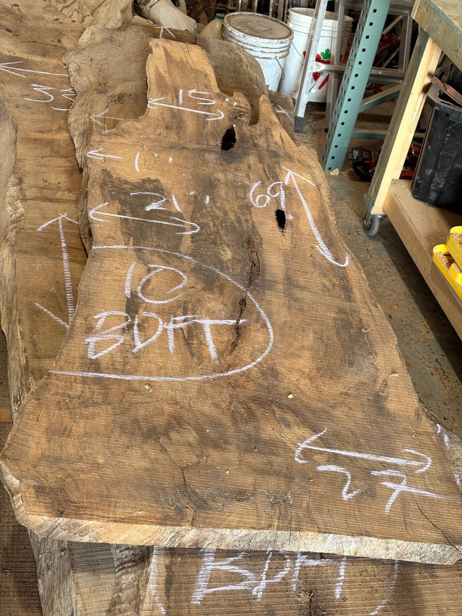 Big Leaf Maple Live Edge BLM24 15-27x69x1 - Live Edge Slab - Kingma Lumber Edmonton