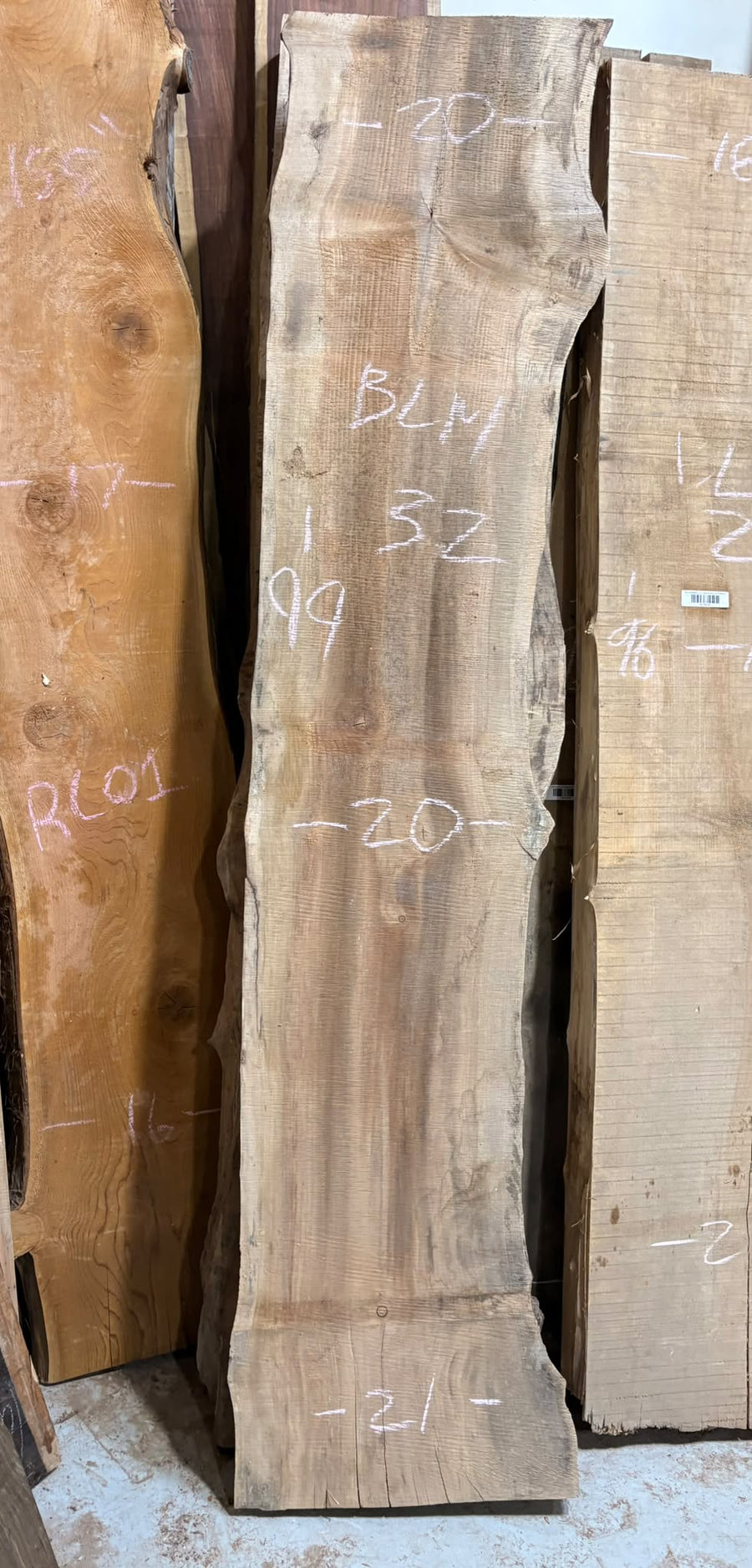 Big Leaf Maple Live Edge BLM32 20-21x99x2.5 - Live Edge Slab - Kingma Lumber Edmonton