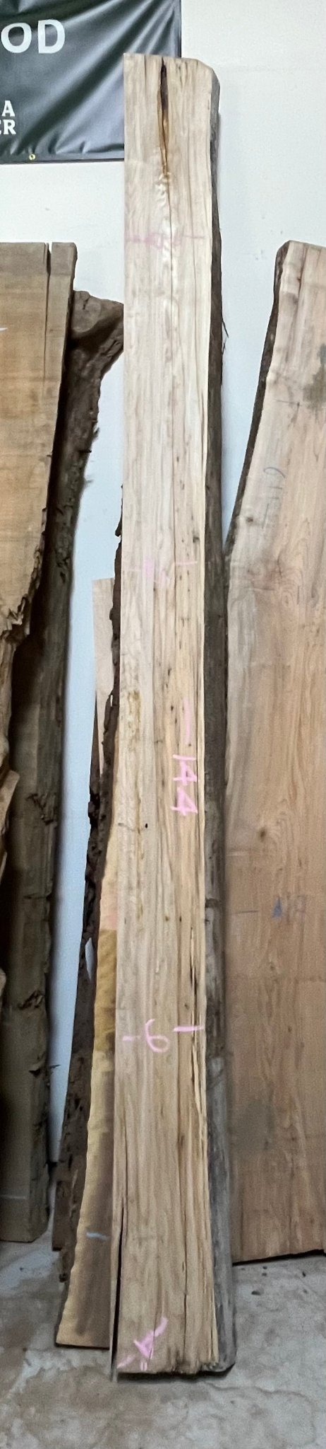 Big Leaf Maple Live Edge Mantle Stock MS03 9x144x4 - Kingma Lumber Edmonton