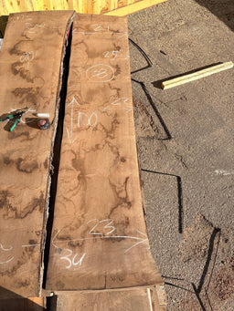 Black Walnut Live Edge Slab Bookmatch BWC68B (22x100x2.5) - Kingma Lumber Edmonton